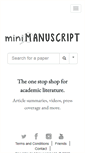 Mobile Screenshot of minimanuscript.com