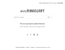 Tablet Screenshot of minimanuscript.com